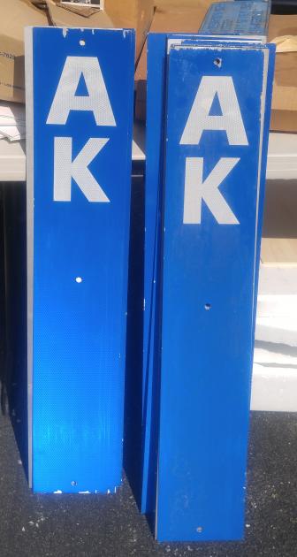 AK Block Sign | The CRHS's Conrail Artifact Archive