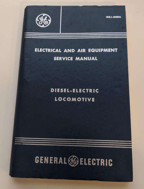 GE Diesel Electric Locomotive Electrical and Air Equipment Service Manual | The CRHS's Conrail ...